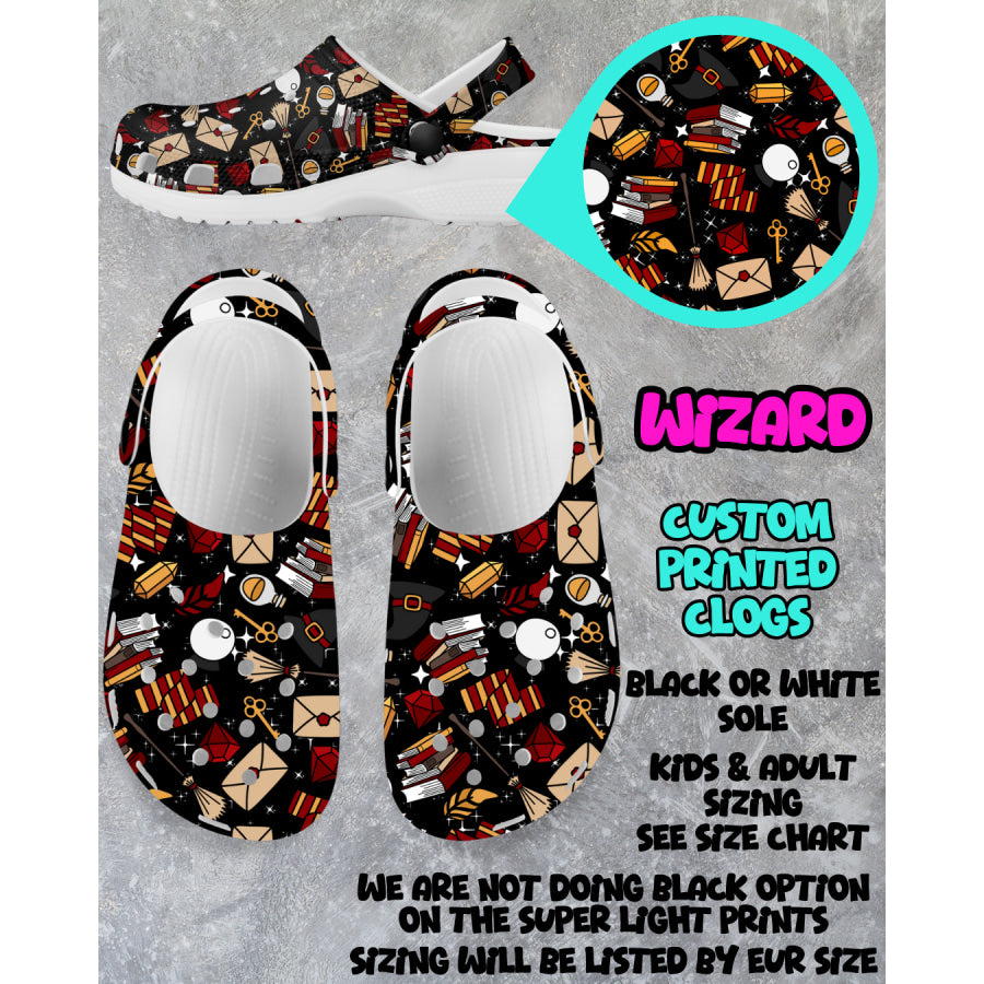 PREORDER Custom Clogs - Wizard - Closes 6 Mar - ETA mid Jun 2025 Clogs