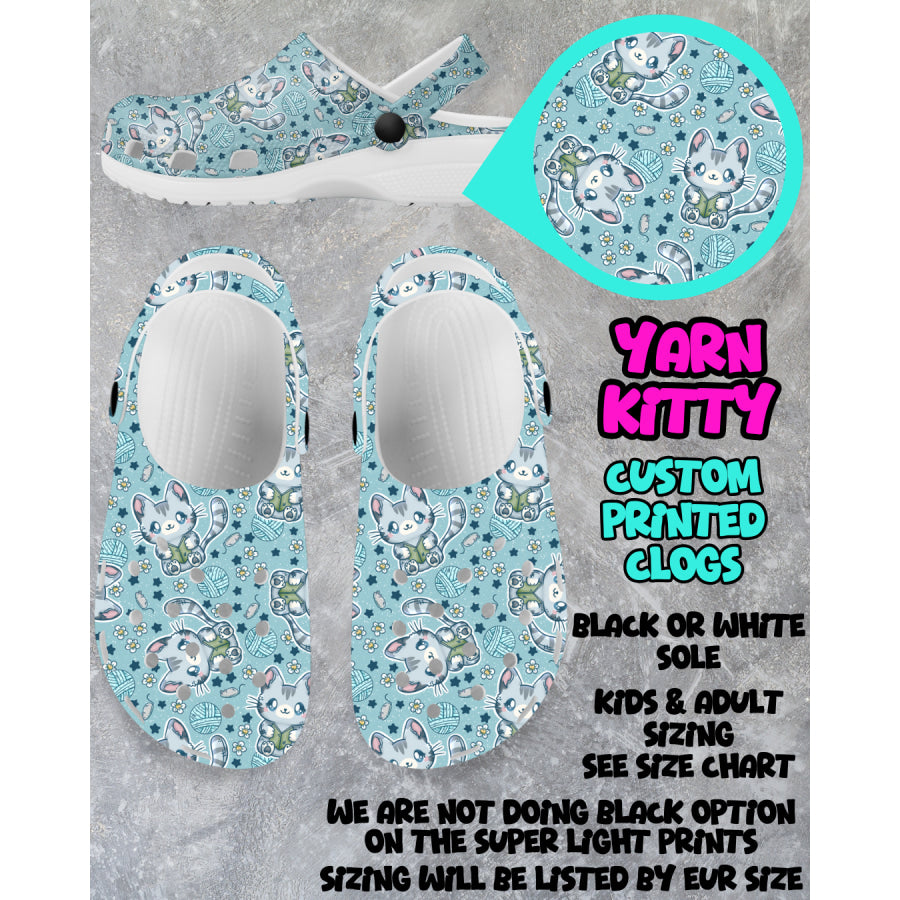 PREORDER Custom Clogs - Yarn Kitty - Closes 6 Mar - ETA mid Jun 2025 Clogs