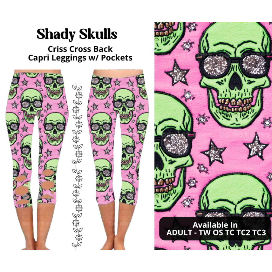 Preorder Custom Criss Cross Capri Leggings - Closes 27 Mar - ETA mid Jul 2025 Leggings