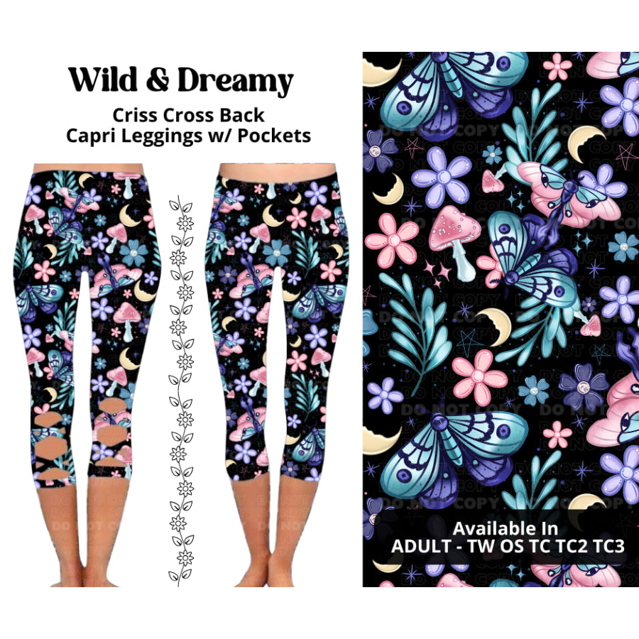 Preorder Custom Criss Cross Capri Leggings - Closes 27 Mar - ETA mid Jul 2025 Leggings