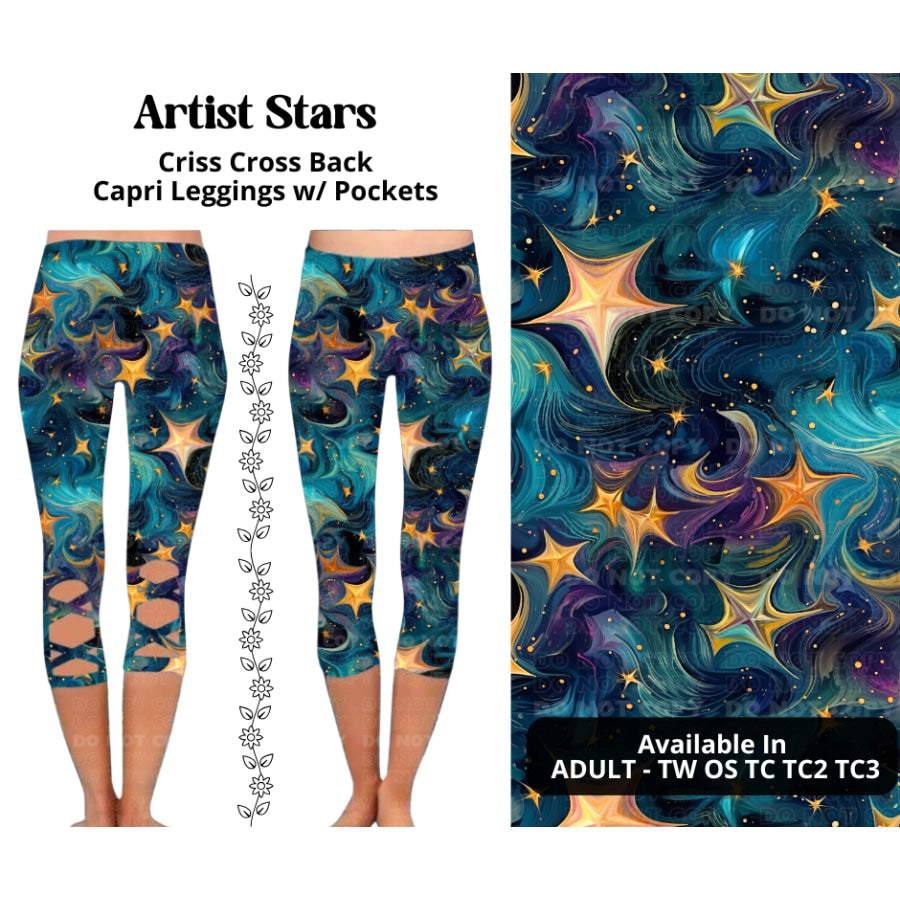 Preorder Custom Criss Cross Capri Leggings - Closes 27 Mar - ETA mid Jul 2025 Leggings