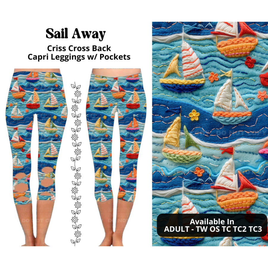 Preorder Custom Criss Cross Capri Leggings - Closes 27 Mar - ETA mid Jul 2025 Leggings