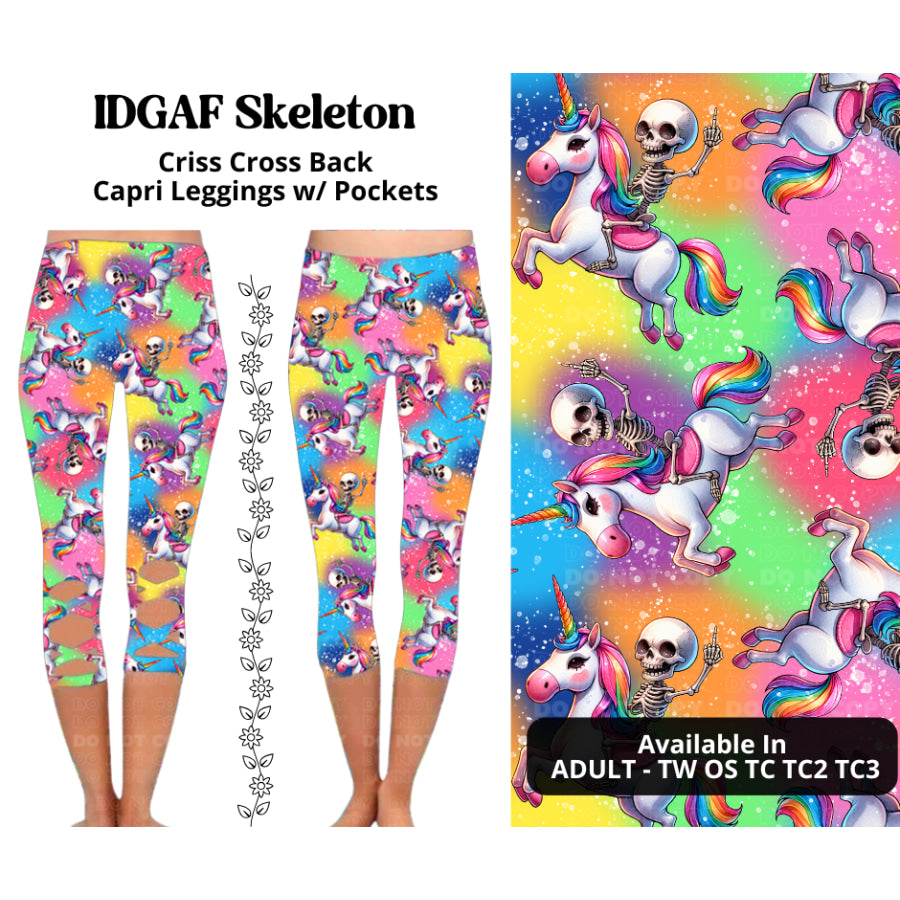 Preorder Custom Criss Cross Capri Leggings - Closes 27 Mar - ETA mid Jul 2025 Leggings