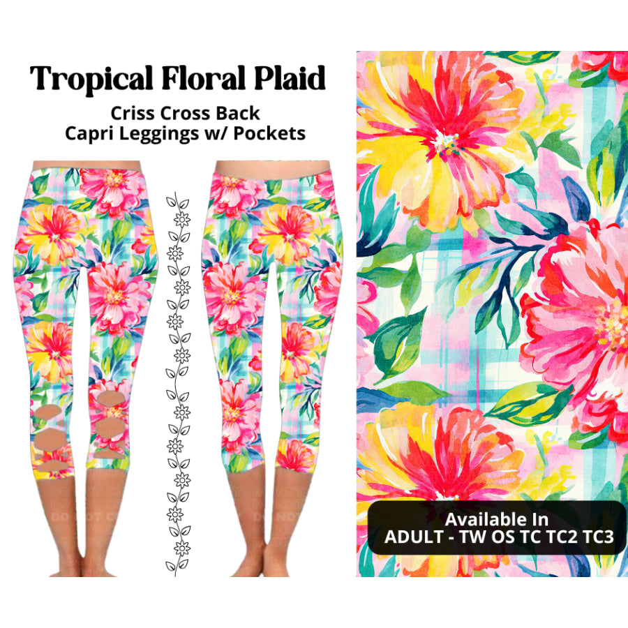 Preorder Custom Criss Cross Capri Leggings - Closes 27 Mar - ETA mid Jul 2025 Leggings