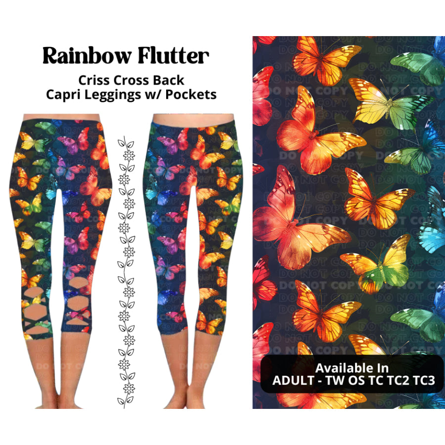 Preorder Custom Criss Cross Capri Leggings - Closes 27 Mar - ETA mid Jul 2025 Leggings