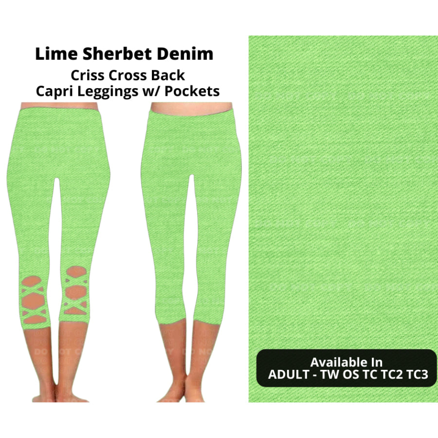 PREORDER Custom Criss Cross Capri Leggings - Closes 29 Jan - ETA late Apr 2025 Leggings