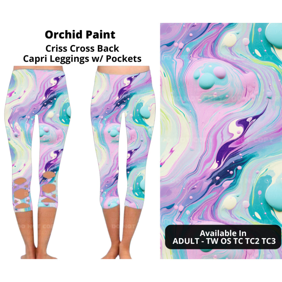 PREORDER Custom Criss Cross Capri Leggings - Closes 29 Jan - ETA late Apr 2025 Leggings