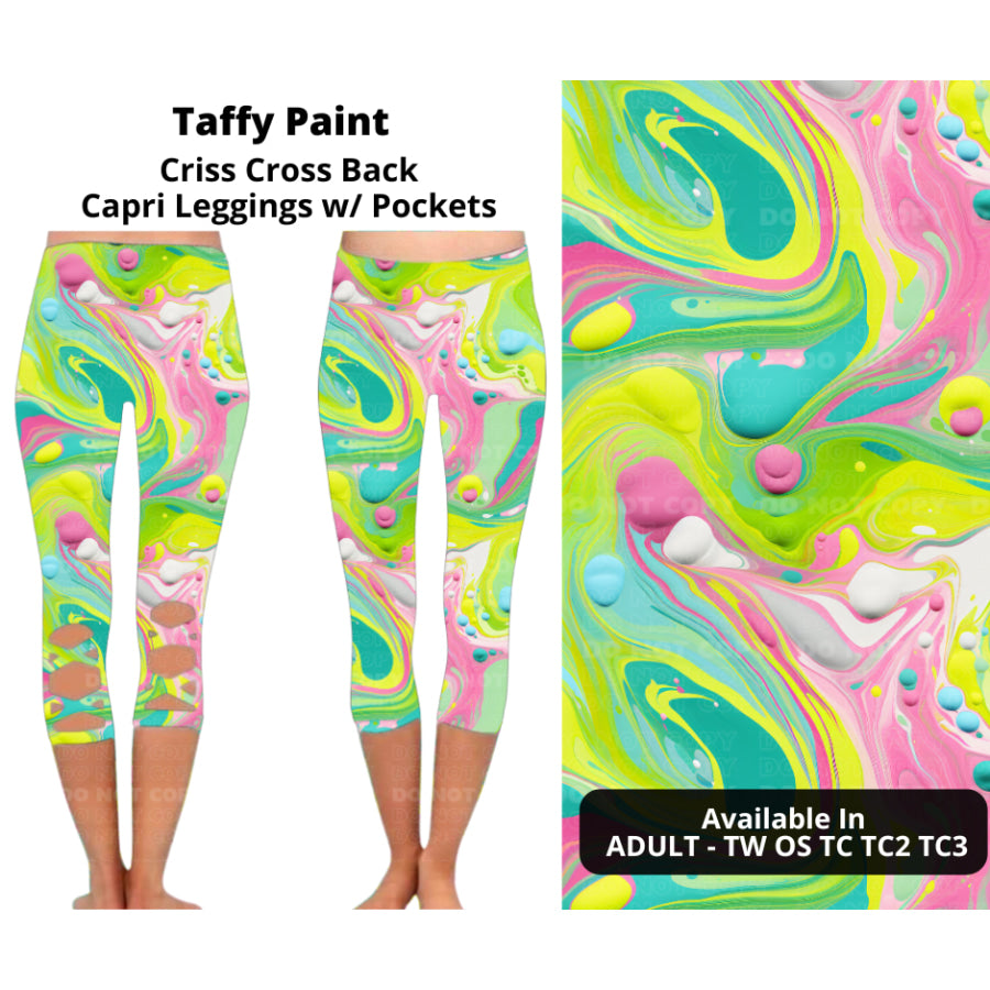 PREORDER Custom Criss Cross Capri Leggings - Closes 29 Jan - ETA late Apr 2025 Leggings