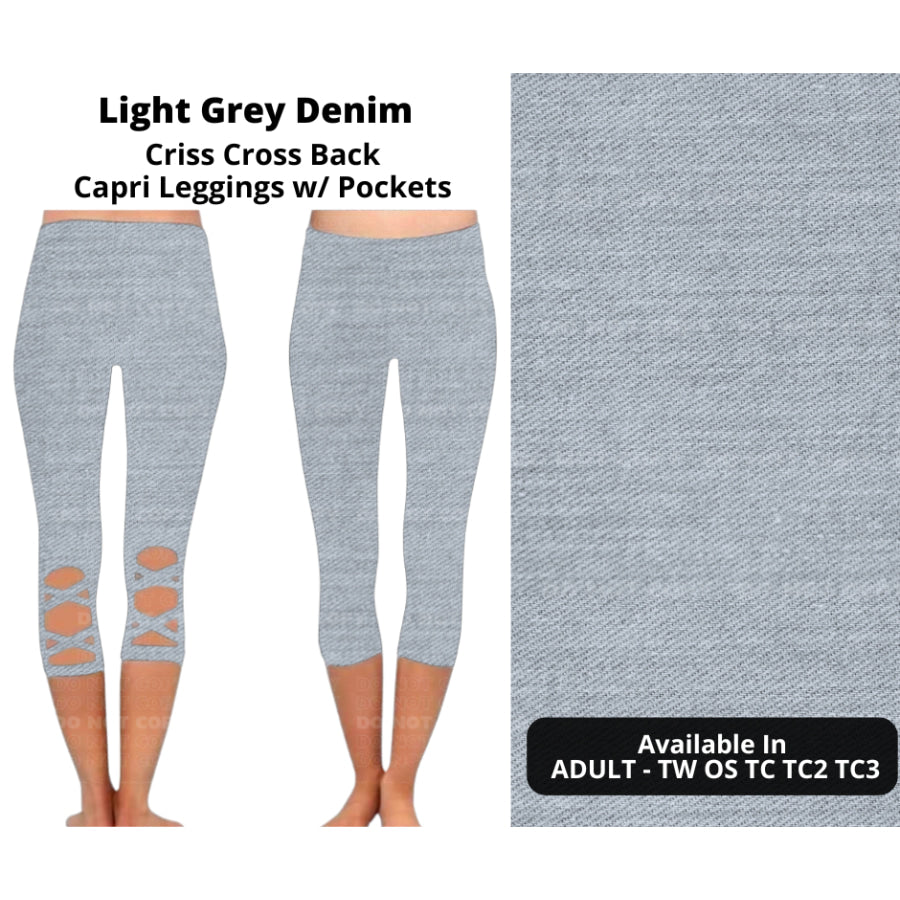 PREORDER Custom Criss Cross Capri Leggings - Closes 29 Jan - ETA late Apr 2025 Leggings