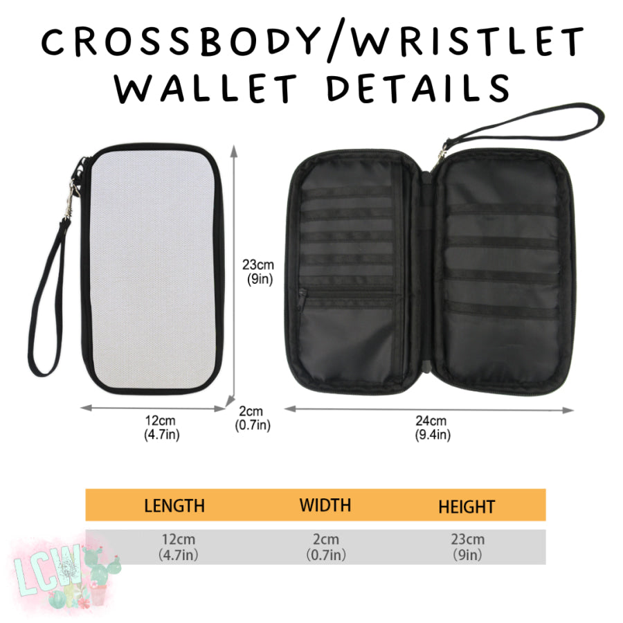 Preorder Custom Crossbody Wristlet Wallet - Closes 29 Nov - ETA mid Feb 2025 Handbag