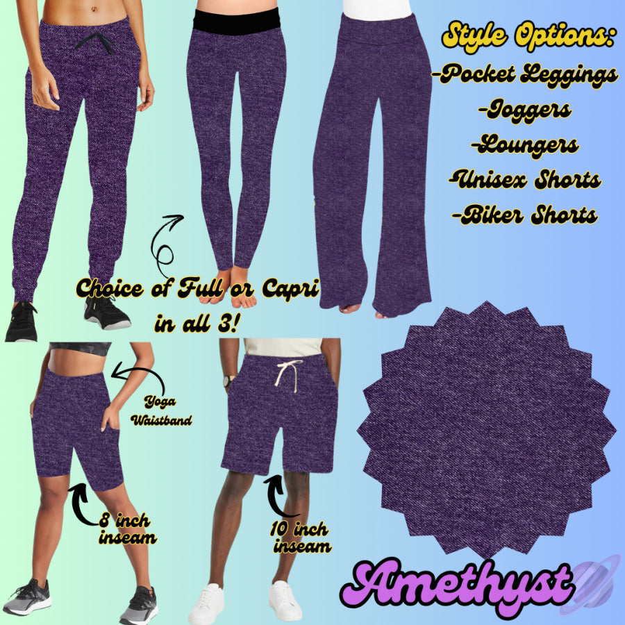 PREORDER Custom Denim Print Styles - Amethyst - Closes 8 May - ETA early Aug 2025 Leggings