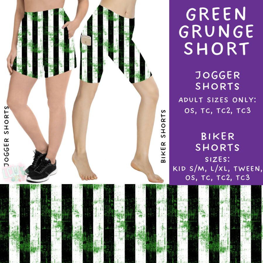 Preorder Custom Design ALL STYLES - Green Grunge - Closes 5 Jul - ETA mid Oct 2024 Leggings