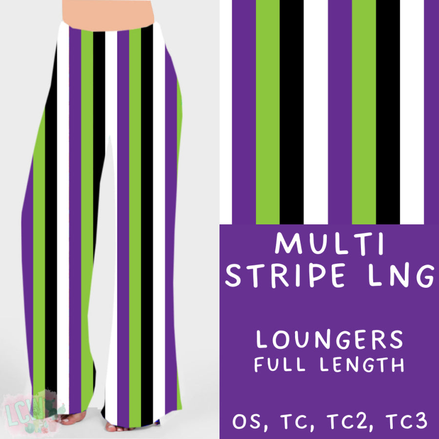 Preorder Custom Design ALL STYLES - Multi Stripe - Closes 5 Jul - ETA mid Oct 2024 Leggings