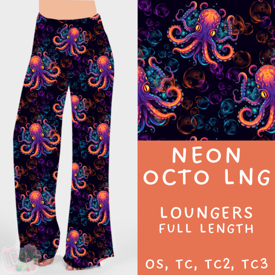 Preorder Custom Design ALL STYLES - Neon Octo - Closes 8 Jul - ETA early Nov 2024 Leggings