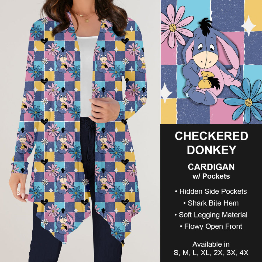 Preorder Custom Design Cardigans with Pockets - Checkered Donkey - Closes 12 Jul Cardigan