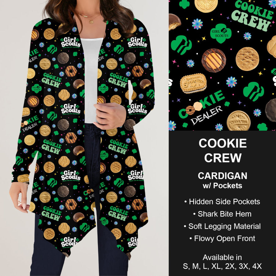 Preorder Custom Design Cardigans with Pockets - Cookie Crew - Closes 12 Jul Cardigan