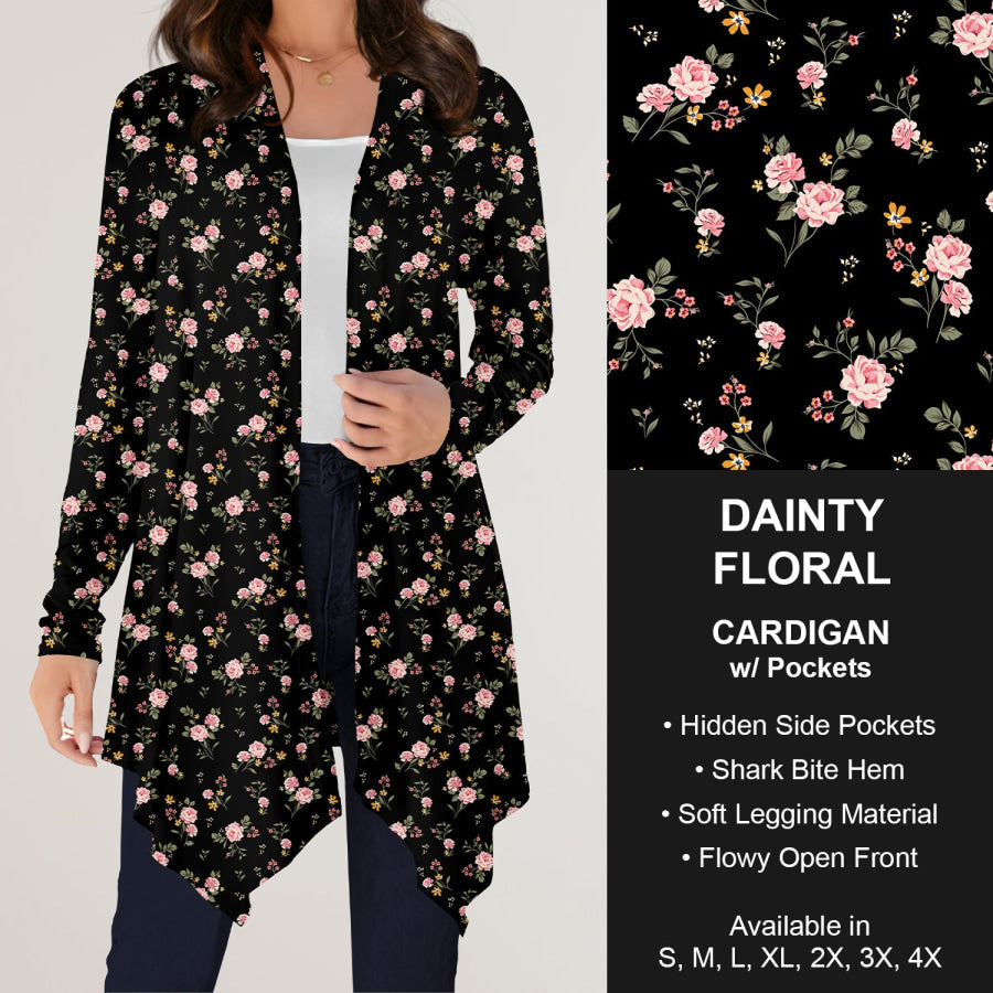 Preorder Custom Design Cardigans with Pockets - Dainty Floral - Closes 12 Jul Cardigan