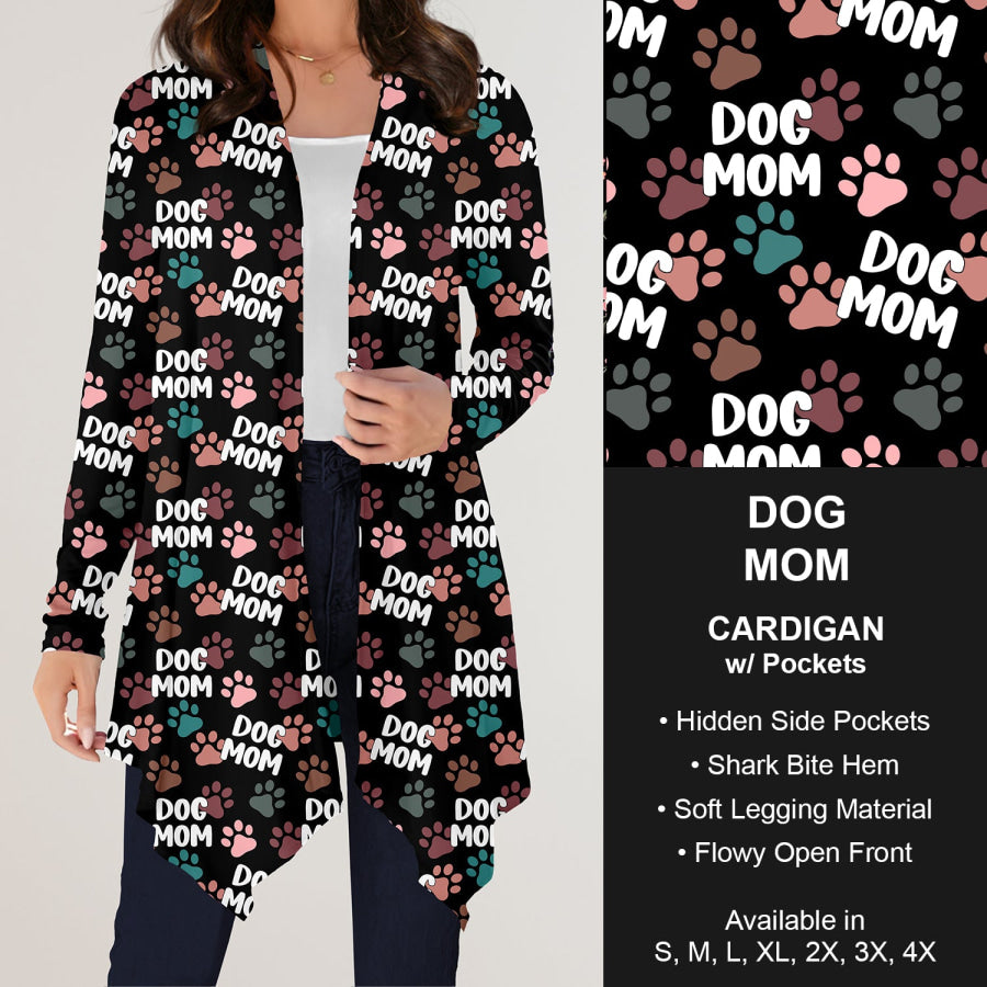 Preorder Custom Design Cardigans with Pockets - Dog Mom - Closes 12 Jul Cardigan