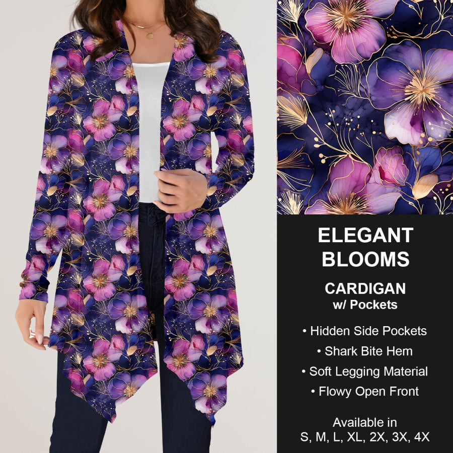Preorder Custom Design Cardigans with Pockets - Elegant Blooms - Closes 12 Jul Cardigan