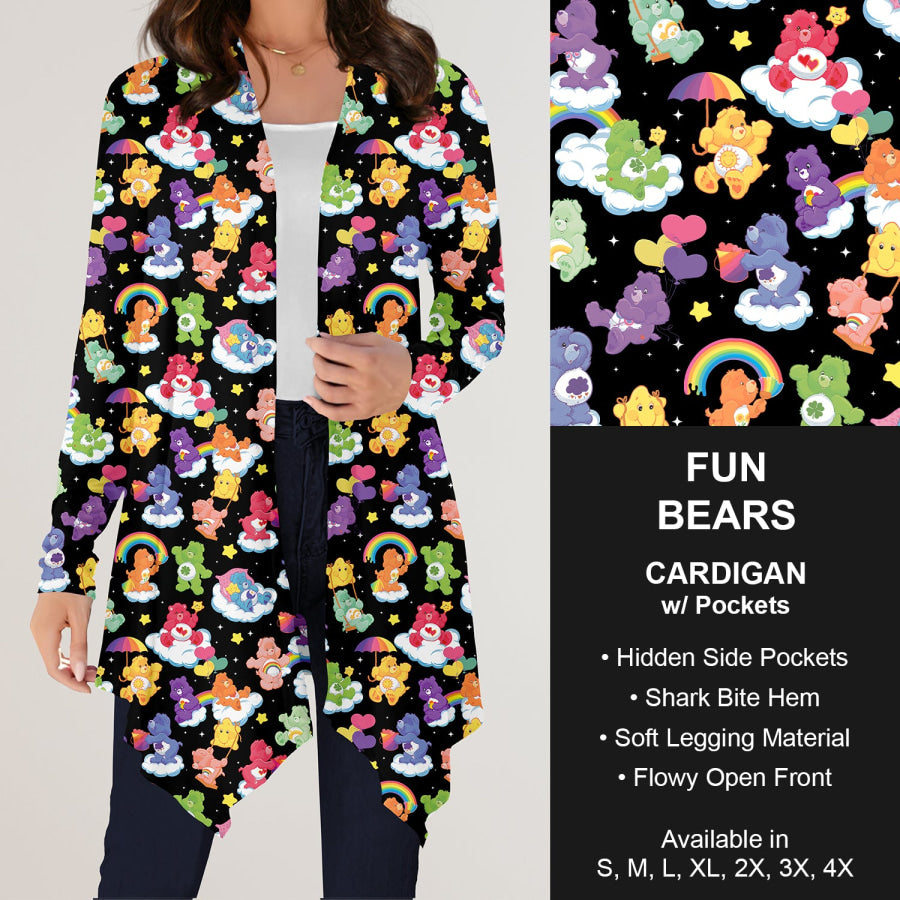 Preorder Custom Design Cardigans with Pockets - Fun Bears - Closes 12 Jul Cardigan