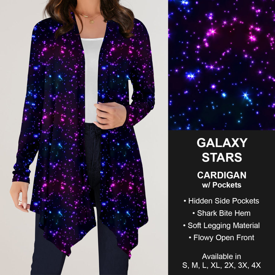 Preorder Custom Design Cardigans with Pockets - Galaxy Stars - Closes 12 Jul Cardigan