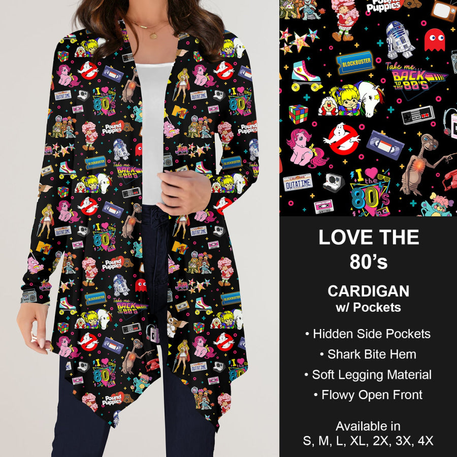 Preorder Custom Design Cardigans with Pockets - Love The 80s - Closes 12 Jul Cardigan
