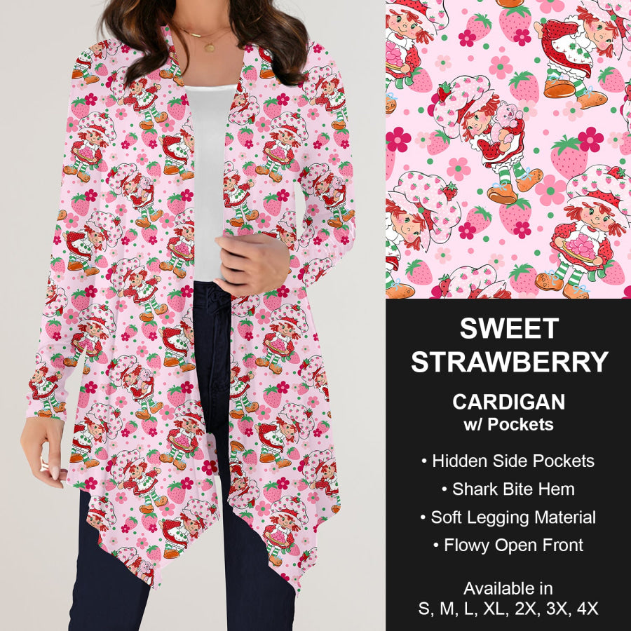Preorder Custom Design Cardigans with Pockets - Sweet Strawberry - Closes 12 Jul Cardigan