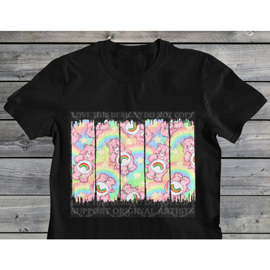 PREORDER Custom Design Graphic Tops - Beary Rainbow - 4 week ETA T Shirts