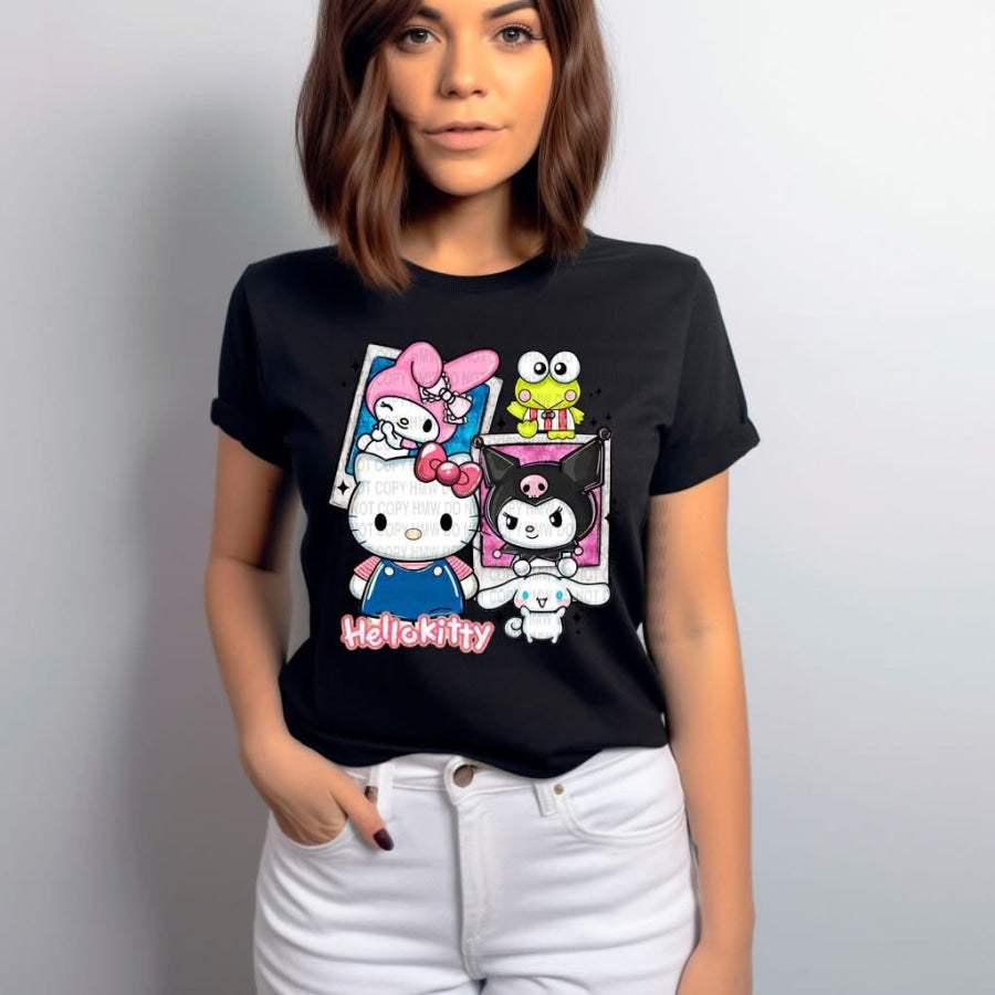 PREORDER Custom Design Graphic Tops - H Kitties - 4 week ETA T Shirts