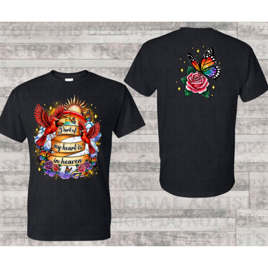 PREORDER Custom Design Graphic Tops - Heart In Heaven 1 - 4 week ETA T Shirts