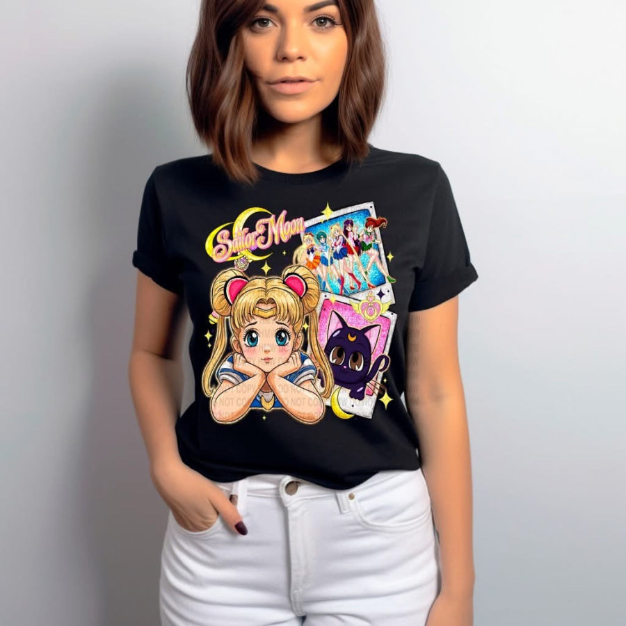 PREORDER Custom Design Graphic Tops - Sailor Girl - 4 week ETA T Shirts