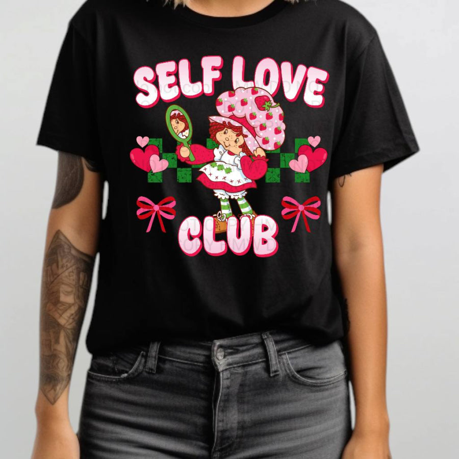 PREORDER Custom Design Graphic Tops - Self Love Club - 4 week ETA T Shirts