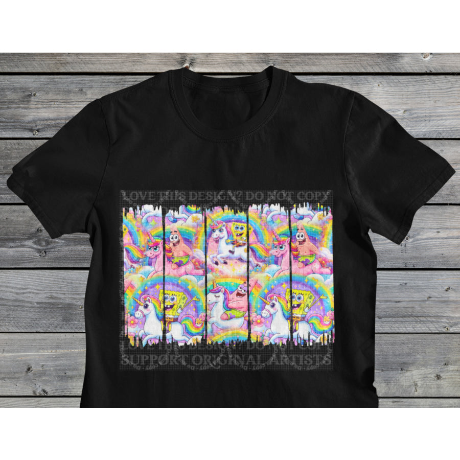 PREORDER Custom Design Graphic Tops - Unicorn Besties - 4 week ETA T Shirts