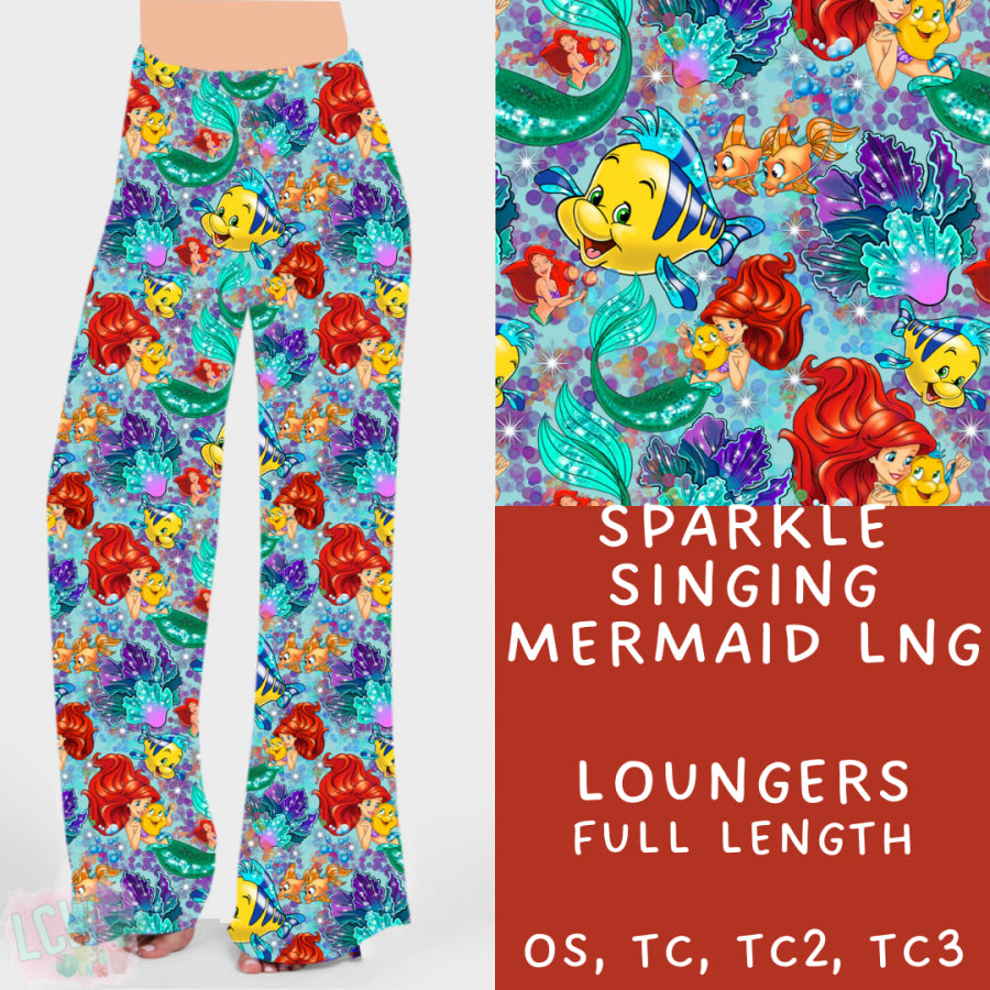 Preorder Custom Design Leggings / Joggers / Loungers / Shorts / Dresses / Tote - Sparkle Singing Mermaid - Closes 19 Jun - ETA mid Oct 2024