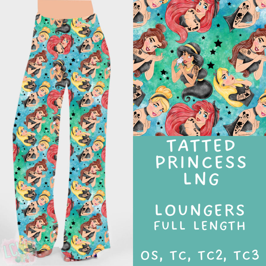 Preorder Custom Design Leggings / Joggers / Loungers / Shorts / Dresses / Tote - Tatted Princess - Closes 19 Jun - ETA mid Oct 2024 Leggings