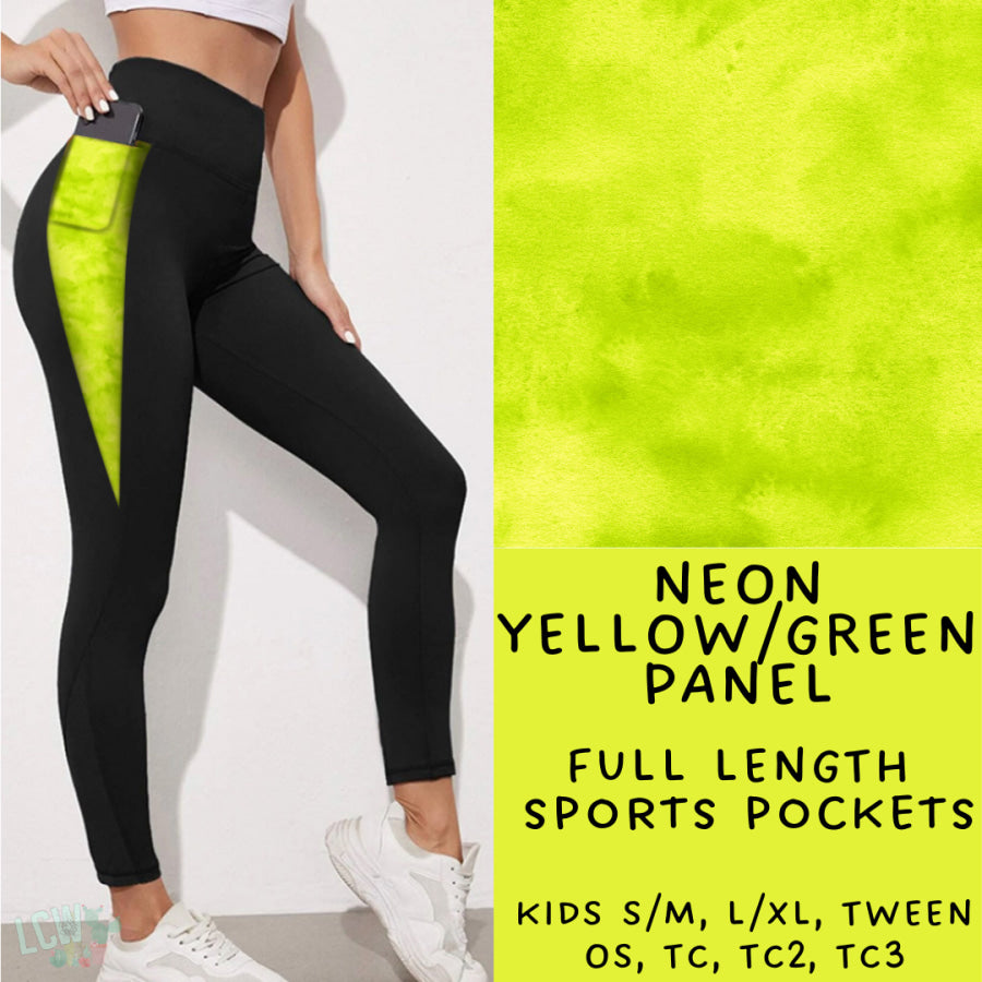 Sandee Rain Boutique - Preorder Custom Design Neon Watercolour Sport Pocket  Leggings / Totes - Sandee Rain Boutique
