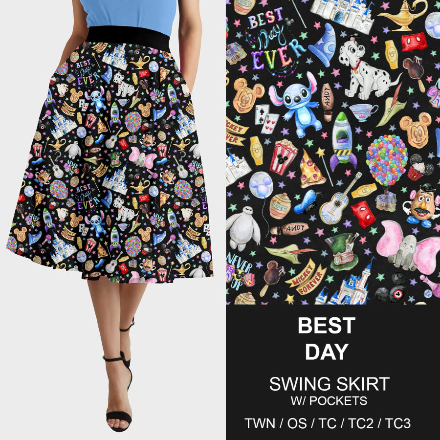 PREORDER Custom Design Swing Skirts with Pockets - Best Day Closes 5 Apr ETA late July 2024 Loungewear