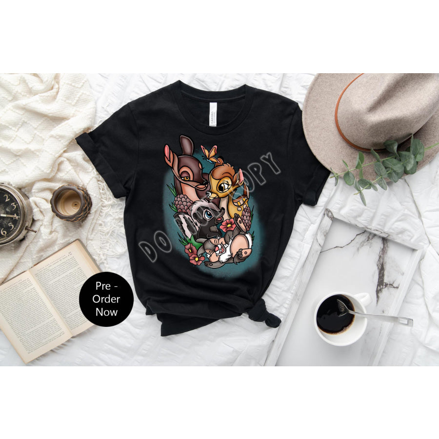 PREORDER Custom Design T-Shirts - Baby Deer Tattoo Option 3 - CLOSES 4 Mar - ETA late May 2022 Leggings