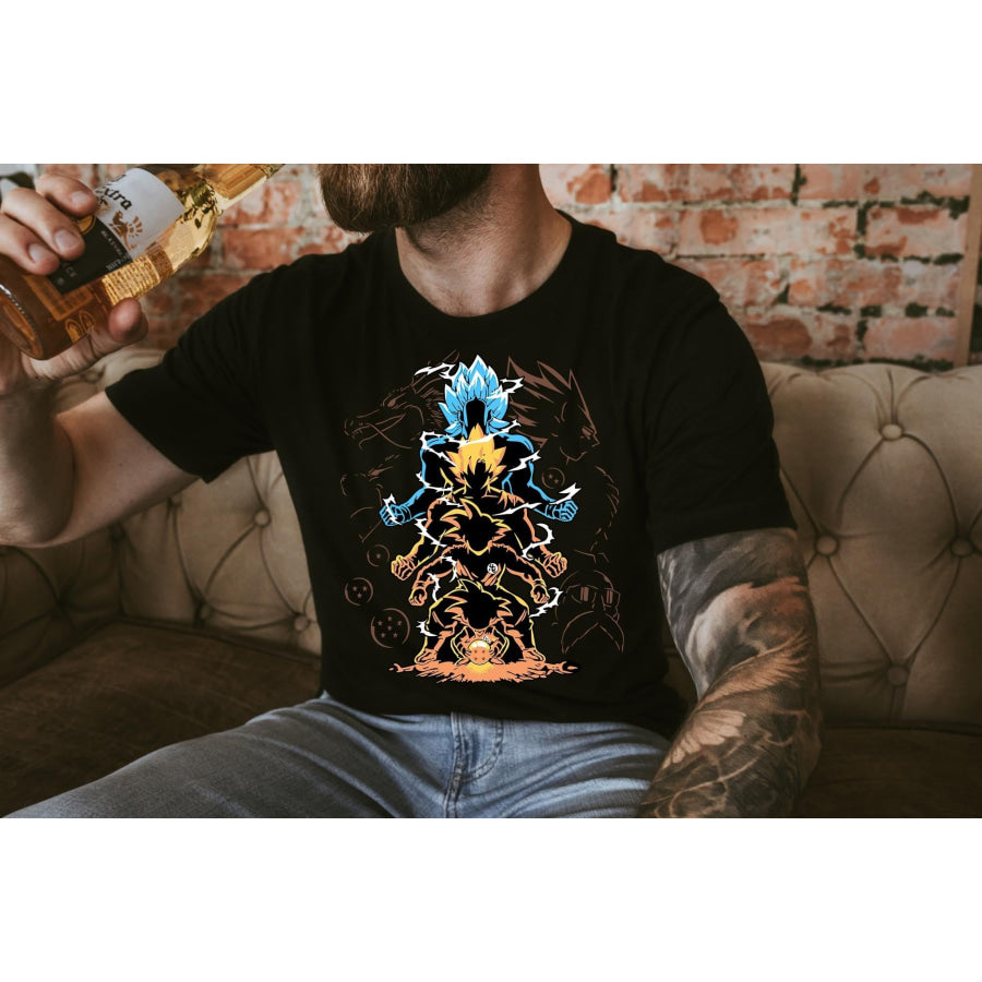 PREORDER Custom Design T-Shirts - DBZ - ETA 4-6 weeks T Shirts