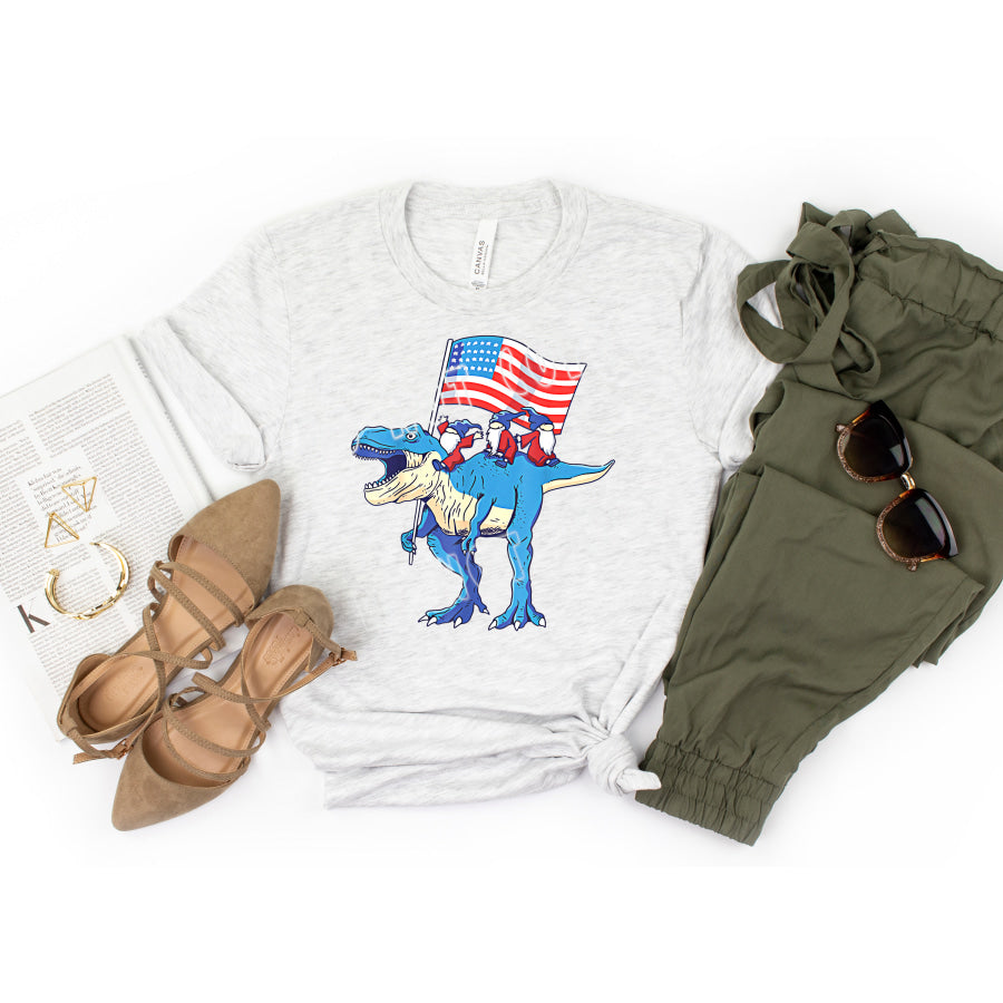PREORDER Custom Design T-Shirts - Gnome Rex - ETA 4-6 weeks T Shirts