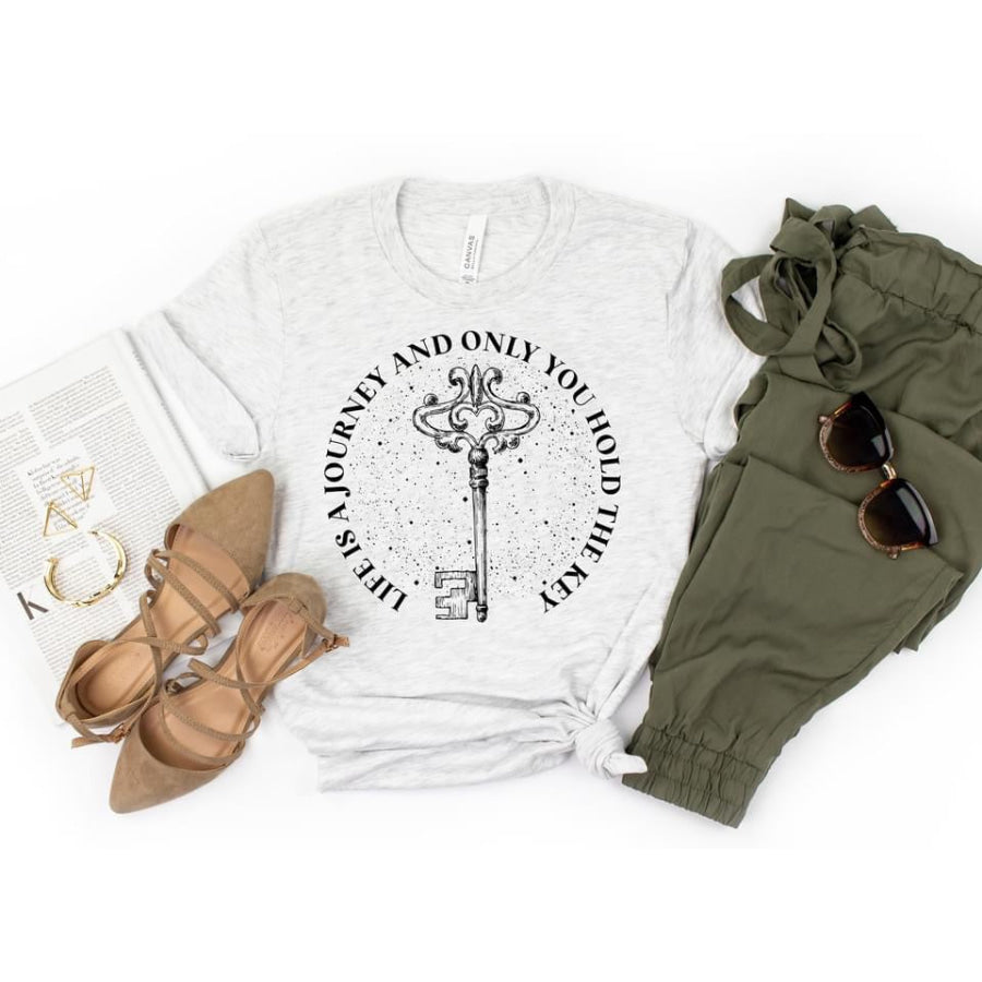 PREORDER Custom Design T-Shirts - Life Is A Journey - ETA 4-6 weeks T Shirts