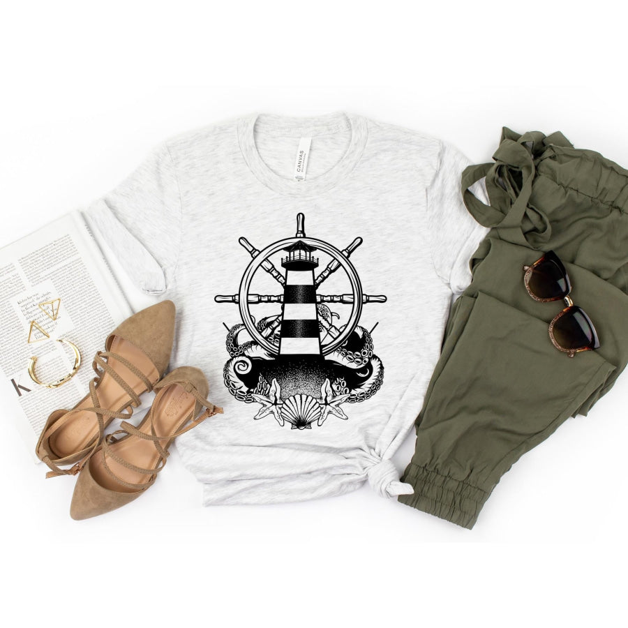 PREORDER Custom Design T-Shirts - Lighthouse - ETA 4-6 weeks T Shirts