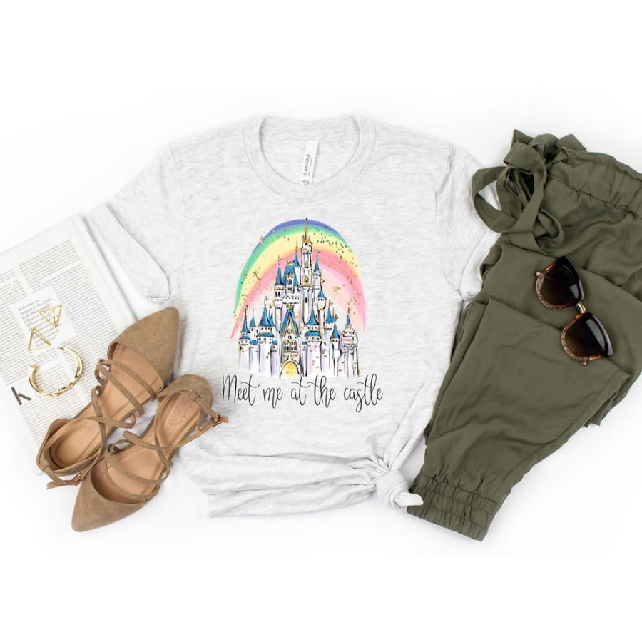 PREORDER Custom Design T-Shirts - Meet Me At The Castle - ETA 4-6 weeks Adult XS / White T Shirts