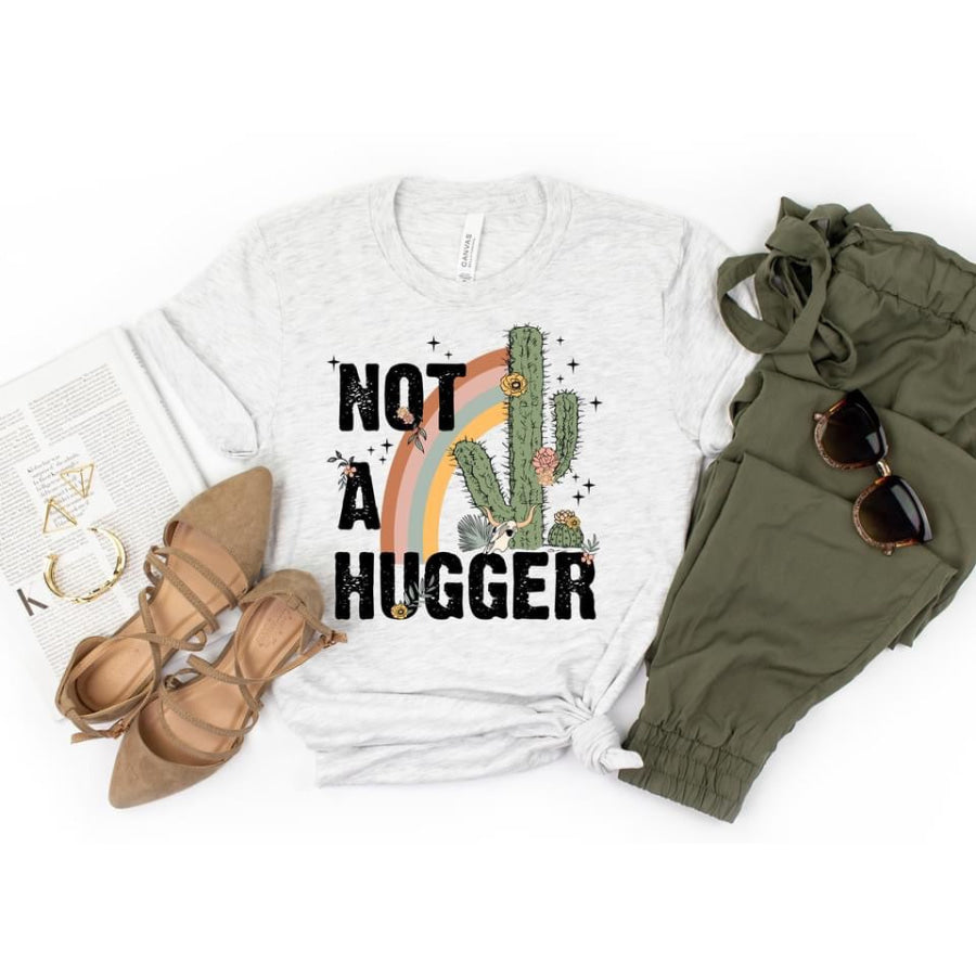 PREORDER Custom Design T-Shirts - Not A Hugger - ETA 4-6 weeks Adult XS / White T Shirts
