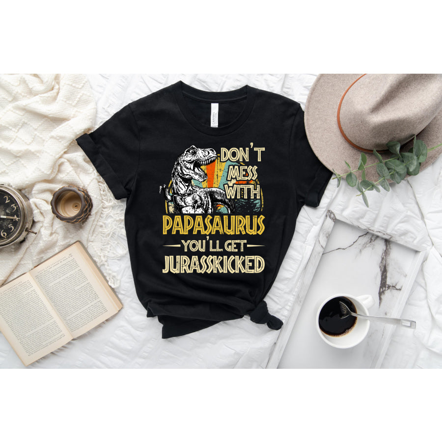 PREORDER Custom Design T-Shirts - Papasaurus - ETA 4-6 weeks Adult XS / White T Shirts