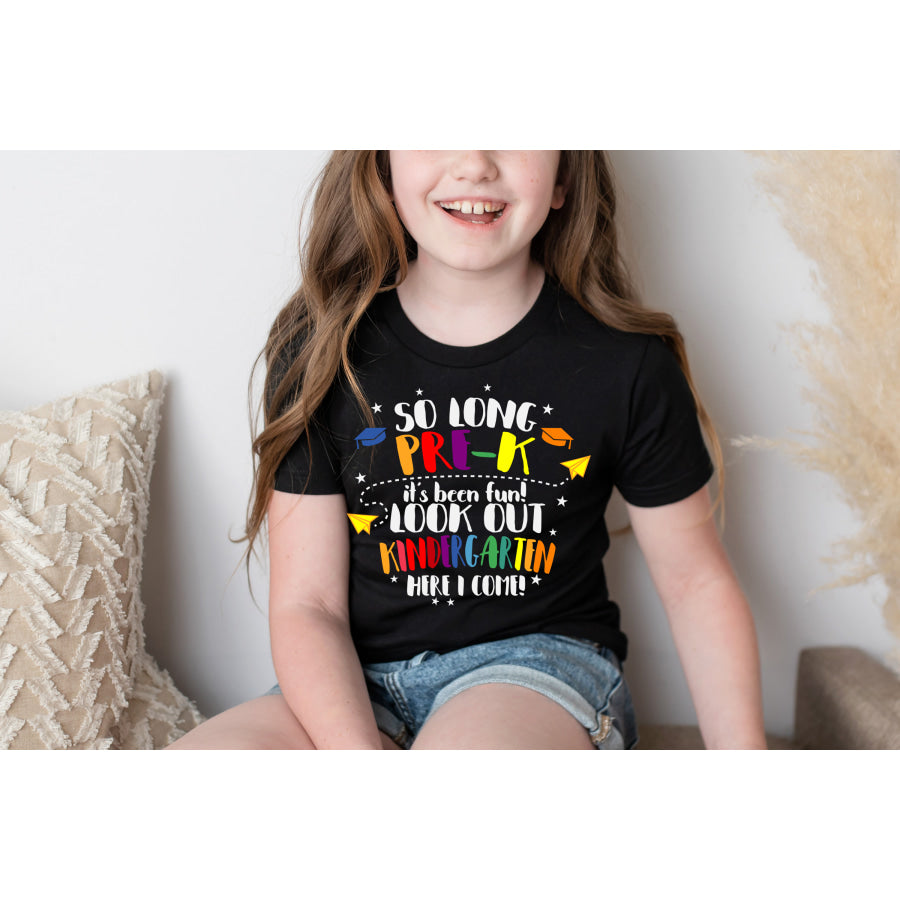 PREORDER Custom Design be T-Shirts - So Long Pre Kinder - ETA 4-6 weeks T Shirts