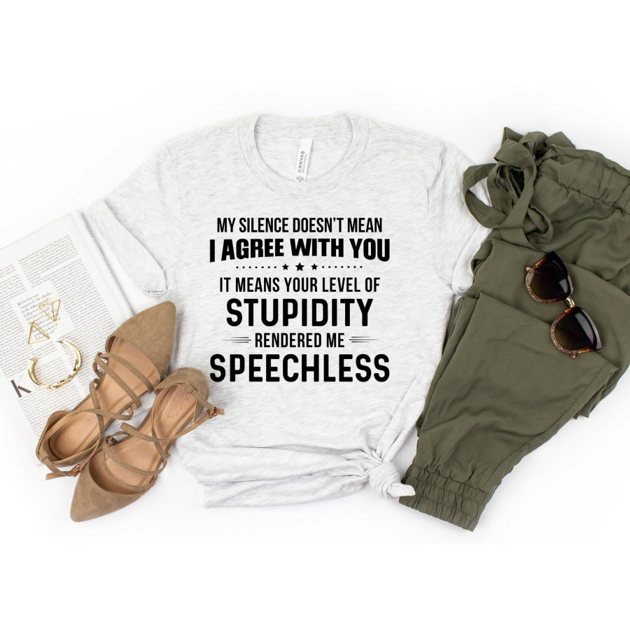 PREORDER Custom Design T-Shirts - Speechless - ETA 4-6 weeks T Shirts