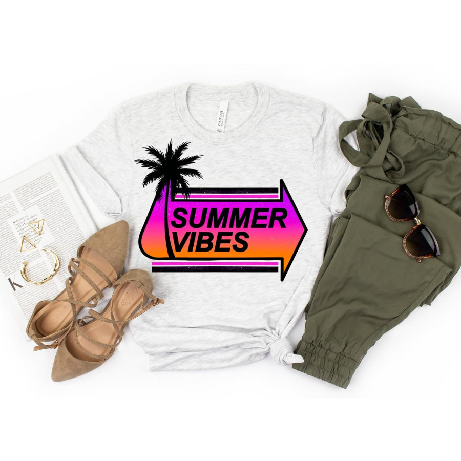 PREORDER Custom Design T-Shirts - Summer Vibes - ETA 4-6 weeks T Shirts