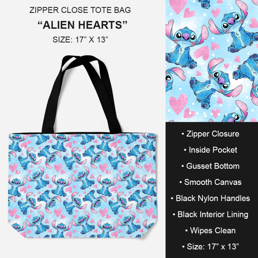 PREORDER Custom Design Tote Bags - Closes 21 Nov - ETA mid Feb 2025 Alien Diamond Tote Bag