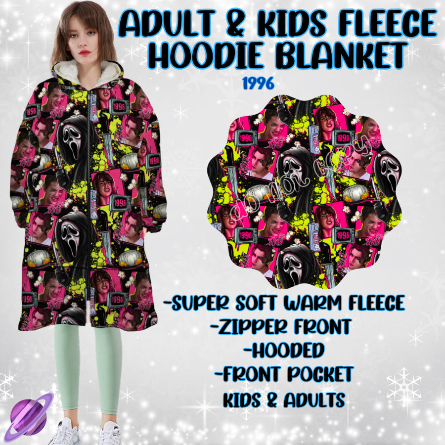 Preorder Custom Design Zip Up Hoodie Blankets - ADULT - Closes 30 Sep - ETA late Dec 2024 Blanket Hoodie